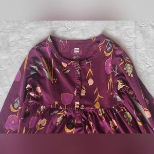 Tea Collection Purple Floral Kids Dress